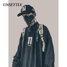 UNSETTLE Harajuku Толстовка японская Толстовка Мужская/Женская Хип-хоп Пуловер толстовки уличные повседневные топы в хипстерском стиле Осень