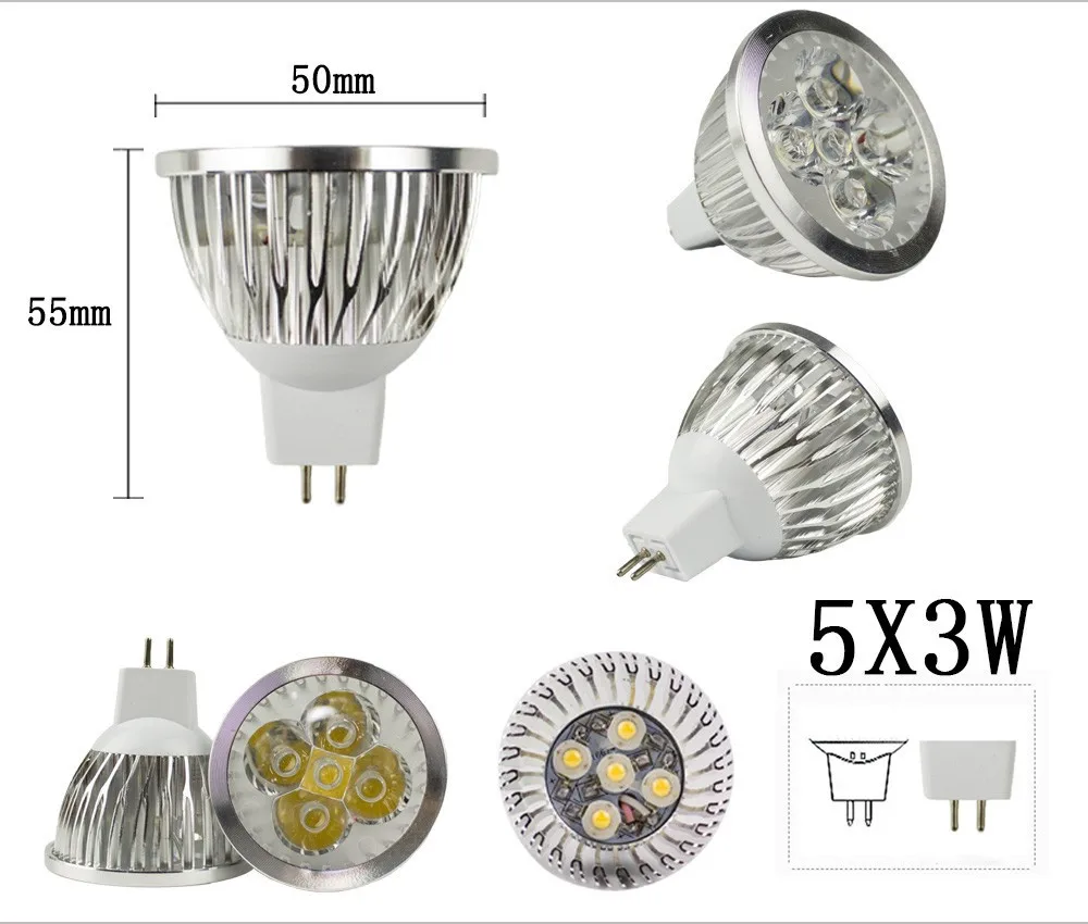 1 10X ультра яркий 9 Вт 12 15 GU10 MR16 Светодиодный светильник 85 265 в с регулируемой