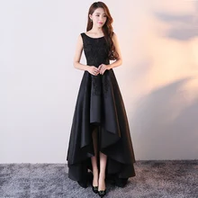 Вечернее платье женское новое простое и элегантное темпераментное Черное длинное банкетное Благородное женское платье