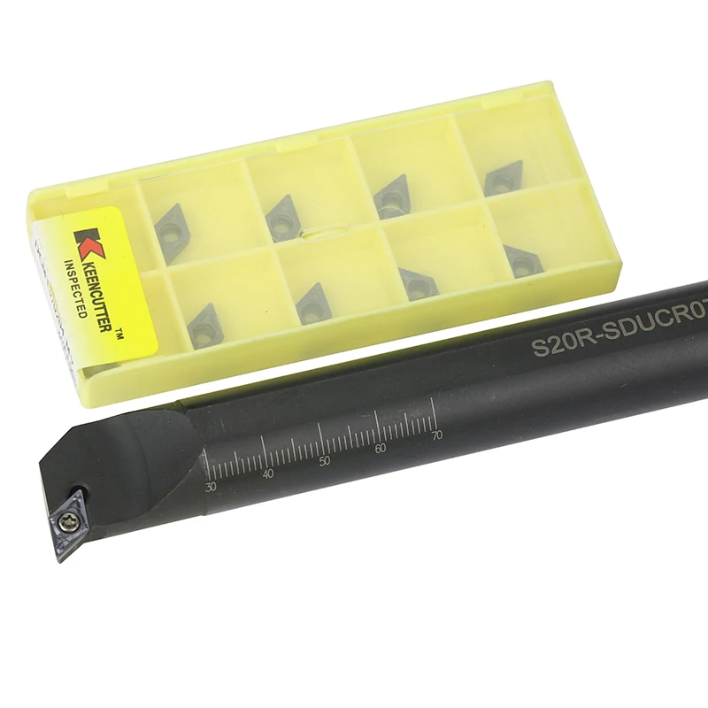 

1pc S10K-SDUCR07 S16Q-SDUCR07 S20R-SDUCR07 Internal Turning Tool Holder DCMT Carbide Inserts Lathe Bar CNC Cutting Tools Set