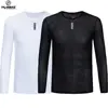 YKYWBIKE 2022 Cycling Base Layer Long Sleeve  BikeSports Bike Shirt   Underwear Racing Bicycle Shirt black white ► Photo 1/6