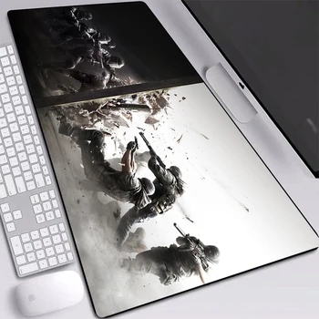 

Gaming Mouse Pads Rainbow Six Siege Picture Long Large Desktop Mice Pad with Sewn Edges for Gamer 900x400mm Gaming Accessories