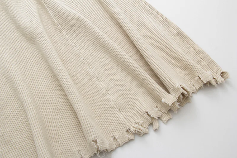 Women's Large Size Knit Skirt Female Autumn Winter Loose Plus Size A-line Skirt Pleated Skirt Long Solid Knit Skirt New ML266