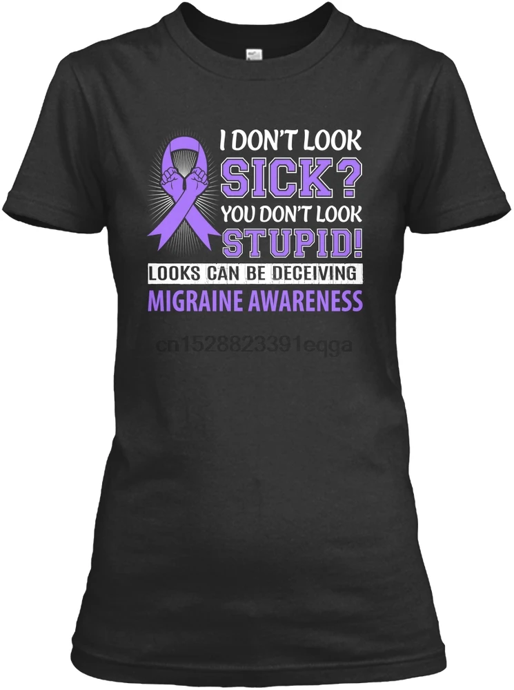 Мужская футболка I Don't Look Sick футболки с надписью "мигрень" Женская и | одежда