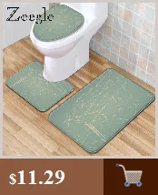 Zeegle 3 шт. коврик для унитаза Противоскользящий коврик для ванной комнаты коврик для унитаза коврик для ног впитывающий чехол для унитаза коврик для ванной набор ковриков для ванной