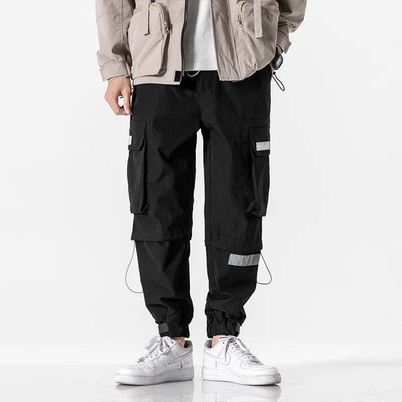 

City Where the Product 2020 Spring Clothing New Style Origional Bib Overall Solid Color Multi-pockets Adjustable Casual Pants Te