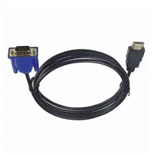 

1 M HDMI-compatible Cable HDMI-compatible To VGA 1080P HD With Audio Adapter Cable HDMI-compatible TO VGA Cable dropshipping