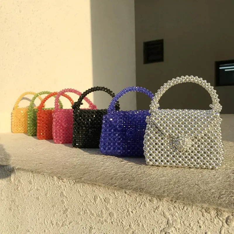 small beaded bag