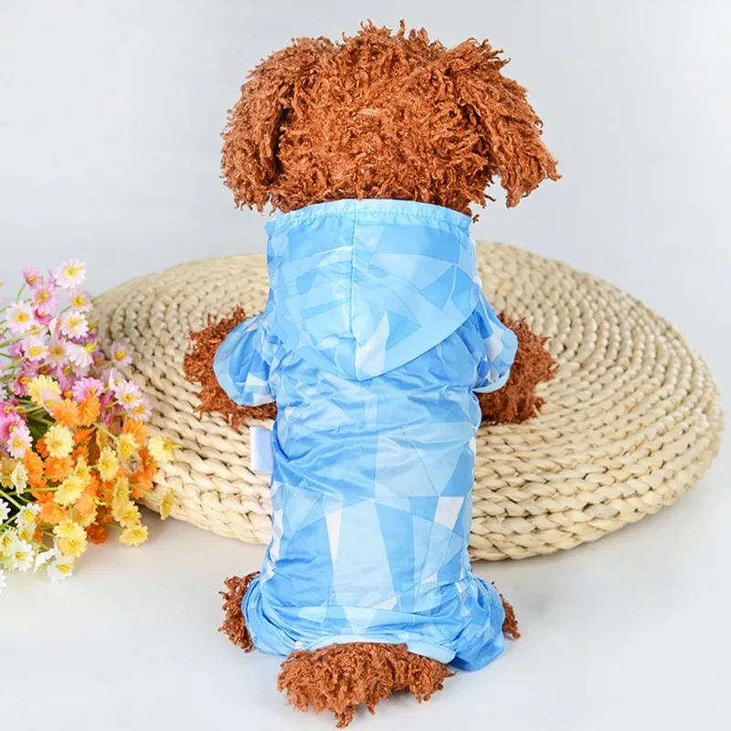Собачьи плащи куртки для маленьких собак с большой сумкой для хранения спортивная водонепроницаемая одежда с эластичным рукавом для собак