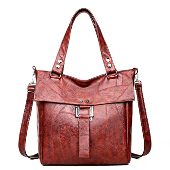 

QINRANGUIO Shoulder Bag Women 2020 Fashion Large Capacity Women Bag PU Leather Women Leather Handbags Crossbody Bags for Women