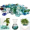 100g Glass Pebbles Beads Stones Fish Aquarium Round Beads Colorful Glass Flat Beads Crafts Home Decoration ► Photo 1/6