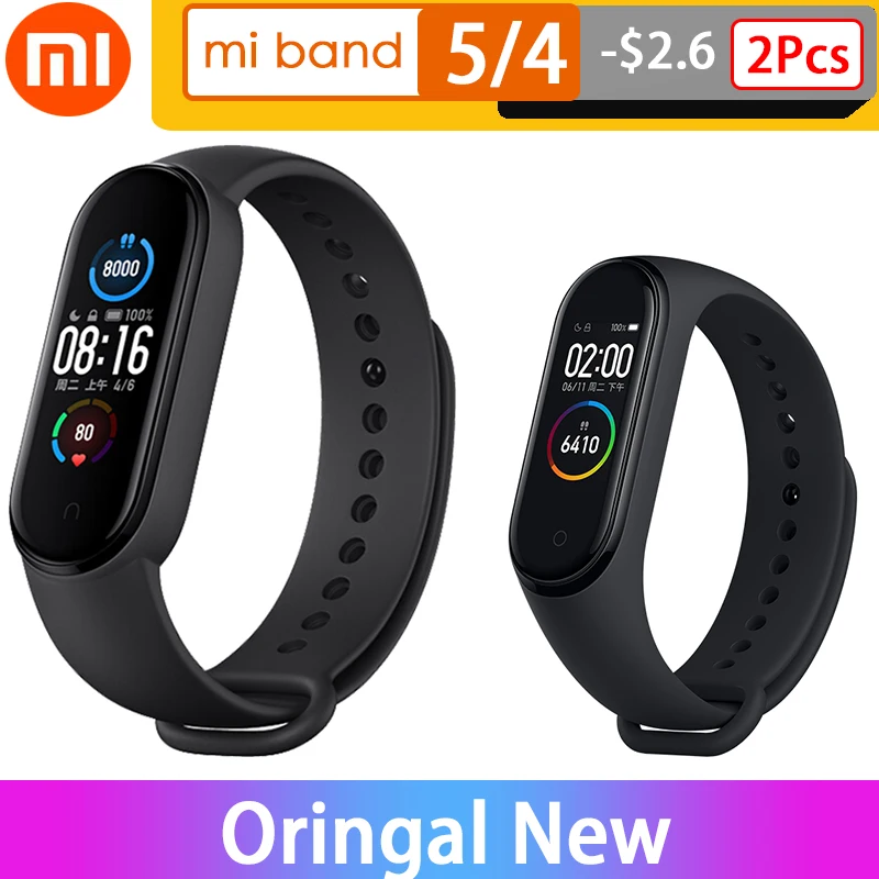 Смарт браслет Mi Band 5 Xiaomi 4 4/5 дюйма nfc 135 мА · ч Bluetooth 0|Смарт-браслеты| |