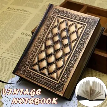 

Retro Blank Inside Page Notepad Hardcover Leather Book A5 Embossed Planning Notebook Brush Phnom Penh 129mm*176mm 200 Page