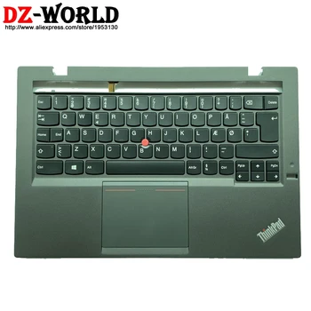 

Palmrest Upper Case With Danish Backlit Keyboard Touchpad for Lenovo Thinkpad X1 Carbon 2nd C Cover Teclado 04X6497 04X6534