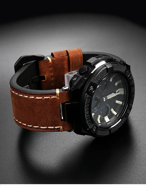 G-SHOCK G-STEEL　GST-B100 バンド革製にリノベーション GST-B100-1AJF/GST-B100-1AJF | G-STEEL | G-SHOCK | COMMON