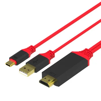 USB 3.1 Type C USB C to HDMI 4k Thunderbolt 3 Mobile Cable Adapter Converter For macbook 2015 2016 2017 PC For Samsung S8 S8 SE