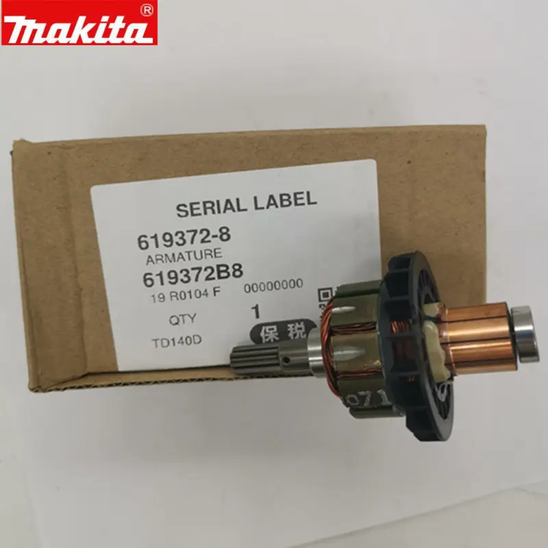 

MAKITA 619372-8 619247-1 619172-6 18V Armature Motor for DTD140 DTD146 TD140D BTD142 BTD146 BTD146Z BTD140Z BTD140SFE BTD140RFE