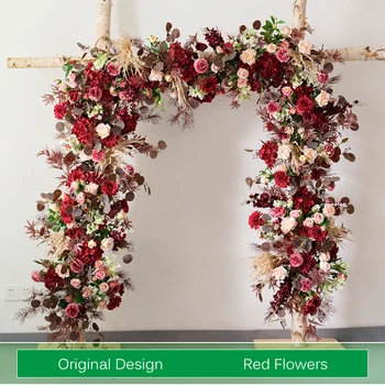 

Customize artificial flower wall wedding arrangement arch flower wedding home decoration flower row table centerpiece bouquet