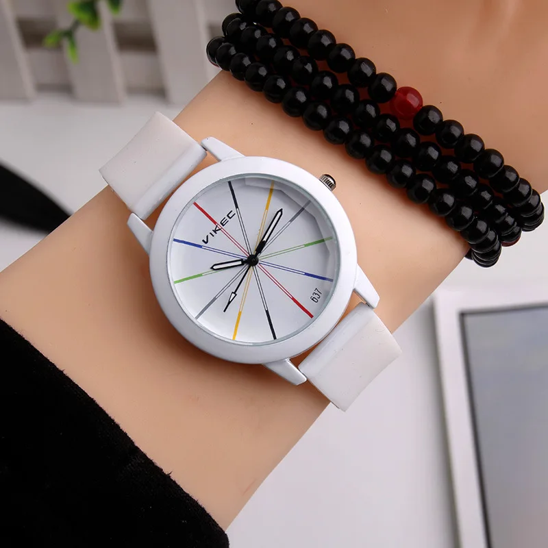 

Wang yuan New Style Creative Shining Watch Korean-style Simple Cool Silicone Band Watch Women's Self-Shining Jelly WOMEN'S Watch