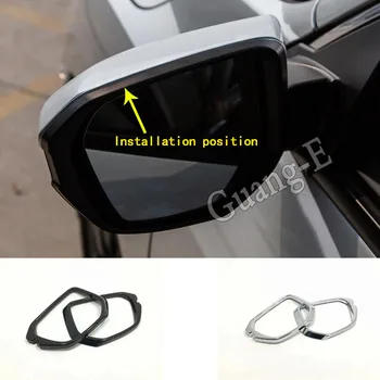 

Car Stick Rain Shield Sun Visor Shade Rear Rearview Side Glass Mirror Trim Frame 2pcs For Honda Civic 10th Sedan 2019 2020 2021