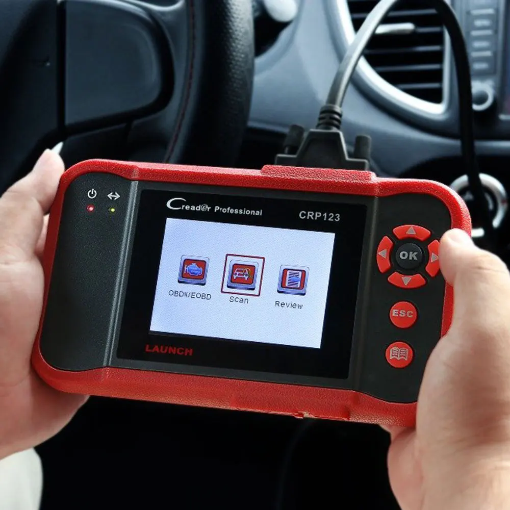 Vehemo OBD2 сканер авто инструмент Creader Автомобильный сканер неисправностей ABS SRS передача ключ программист Запуск красный автоматический диагностический инструмент