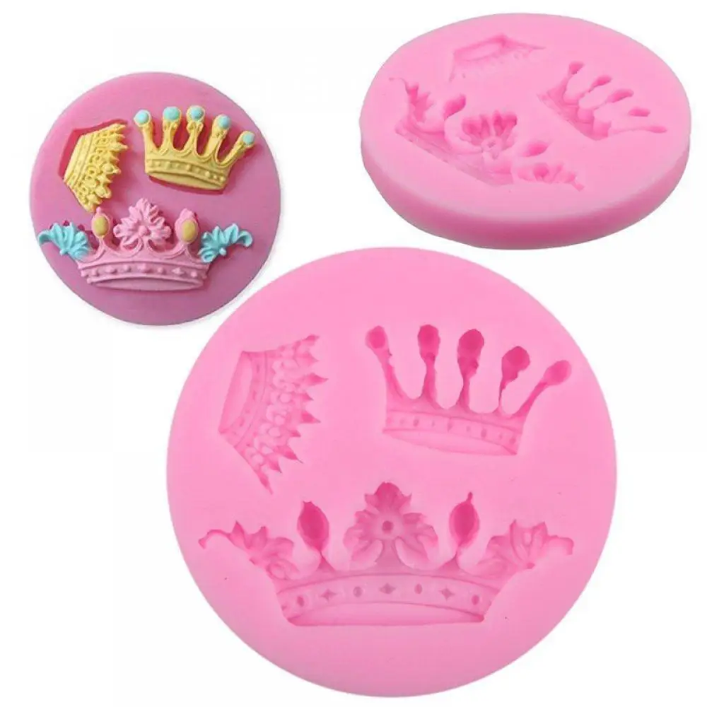 Crown Silicone Fondant Mold Cake Decorating Chocolate Baking Mould Cake Decorating Tool Chocolate Candy Moulds
