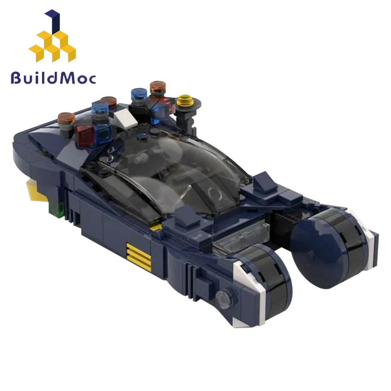 Buildmoc техническая черная концепция автомобиль лезвие бегунок гонщик детские
