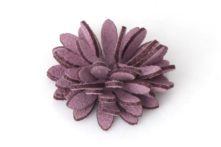 25 мм 20 шт./лот в форме цветка замша/ткань кисточка для смешивания цветной брелок для изготовления ювелирных изделий DIY серьги кулон
