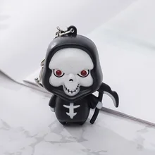 Bs-611 стиль Призрак смерти светодиодный блестящие зондирования брелок Хэллоуин креативные маленькие подарки кулон