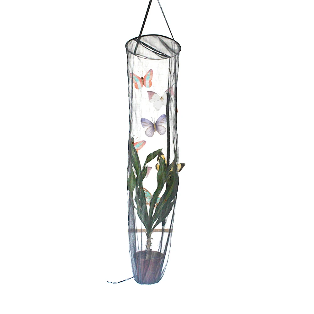 Бабочка Habitat Детская домашняя сетка с ручкой садовое растение Складная Кормление молния наблюдения сетка клетка для насекомых Висячие