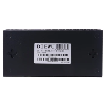 

9 Ports Fast Ethernet Switch 8 Ports 100M + 1 Port 1G VLAN Support Desktop High Speed Heat Dissipation US Plug