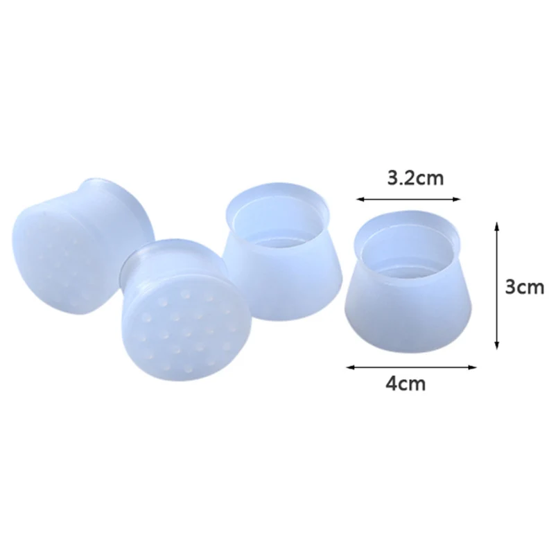 4pc table and chair legs silicone cap pad furniture table foot cover floor protection pad non-slip silicone table and chair 30D2 (10)