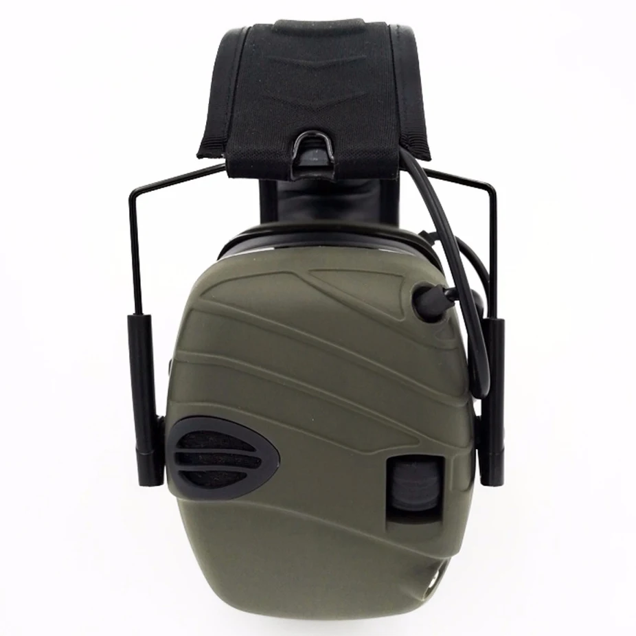 Электронный противошумный наушник NRR 25DB охотничья Электроника защита охотничьи наушники(оливковый зеленый