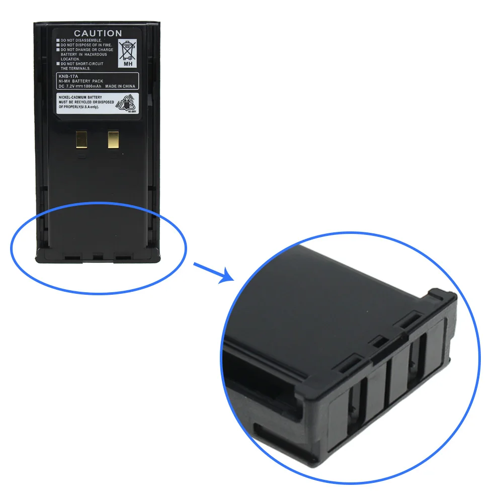 KNB 16 KNB 16A KNB 17A KNB 21 1800mAh 7 2V Ni MH Replacement Battery for 5