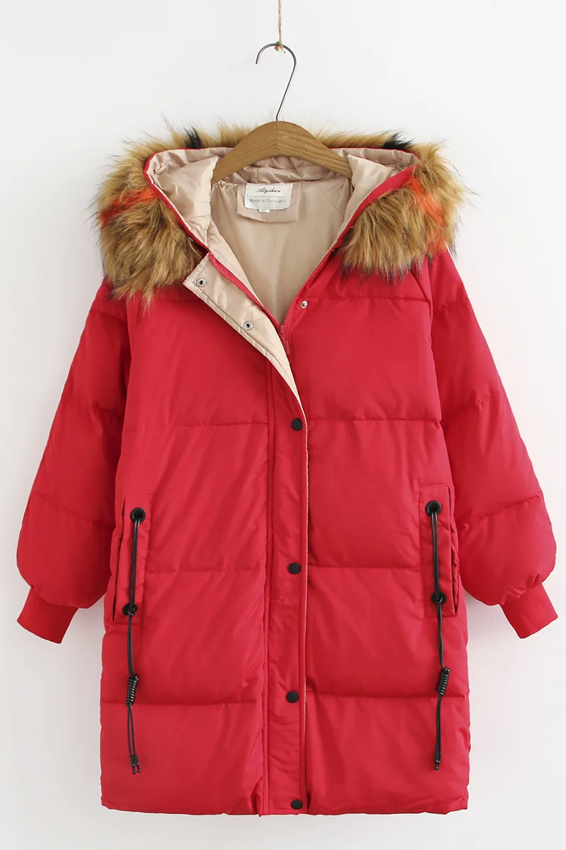 Платье большого размера, 200, большой размер, пуховик, женский, фазовый цвет, большой меховой воротник, средней длины, Женское пальто yu rong ao