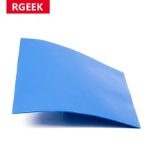 RGEEK – tampon en Silicone conducteur de refroidissement, 6.0 W/mK GPU CPU, dissipateur thermique, 100mm x 100mm x 1mm, tampon thermique de haute qualité
