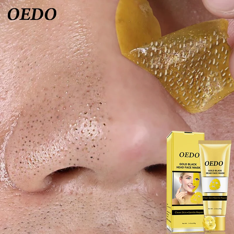 OEDO Золотая и черная маска удаляет пятна черного цвета поры лицо очищает