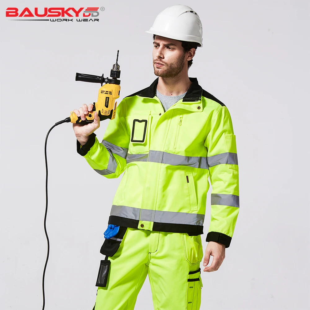 Светоотражающая рабочая одежда Hi vis куртка защитная бесплатная доставка |