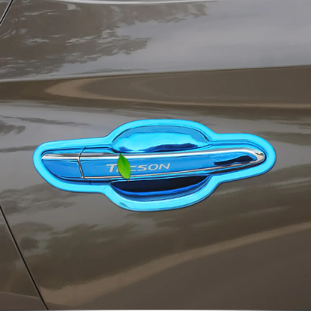 

For Hyundai Tucson 2015-2019 Chrome Handle Cover/ABS Door Bowl Cap Cover Trims Car-Styling Accessories Car-styling