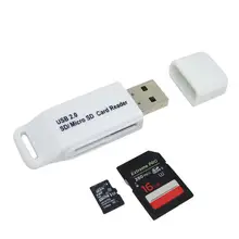 CARPRIE High Speed Smart Card Reader USB2.0 MicroSD MicroSDHC / T-Flash Card reader Compact Flash Card Reader Usb Adapter