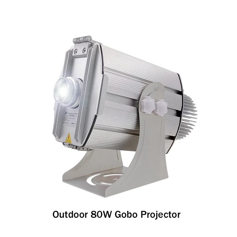 Free Shipping Laser Projector Logo Outdoor 80W Adjustable Snowflake Gobo Led Projection Lamp Advertising Lights New Arrival - Мощность в ваттах: 80W projector
