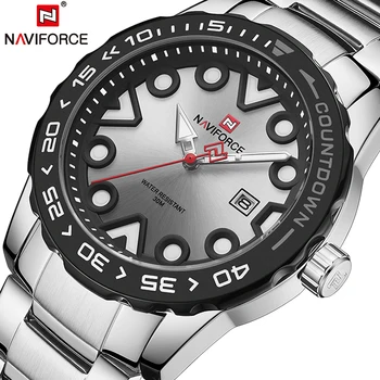 

NAVIFORCE Top Brand Watch for Men Fashion Quartz Sports Wristwatch Analog Clock Date Watches Stainless Steel Male Watch