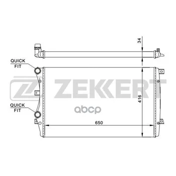 

Radiator OHL. DV. Audi A3 II 03-tt II 08-skoda Octavia (1Z _) 04-vw Golf V VI 03-passat VI zekkert art. mk-1246