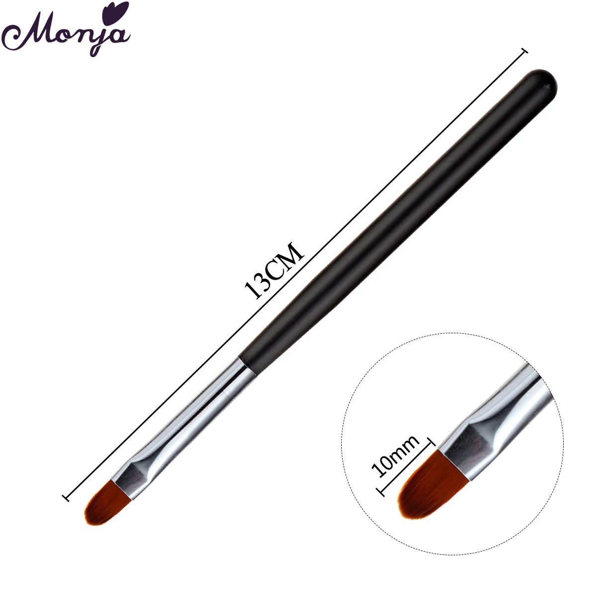Painting-Brush Manicure-Tool Nail-Art-Handle Builder-Coating Monja Acrylic Black Drawing-Pen