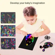 

Colorful Scratch Painting Children Graffiti Book Creative DIY Handmade Kids Toys
