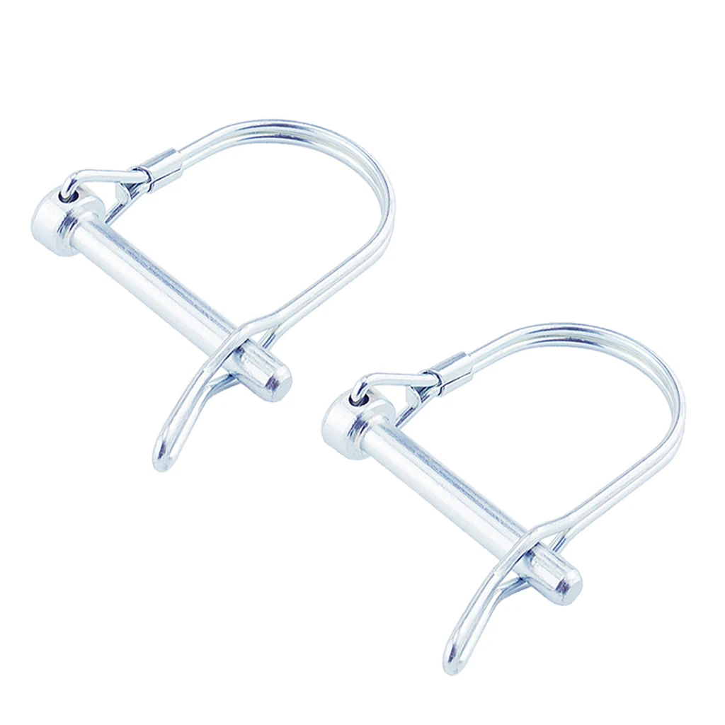 

2Pcs Spring Carbon Steel PTO Pin Round Arch Wire Shaft Locking Coupler Pin