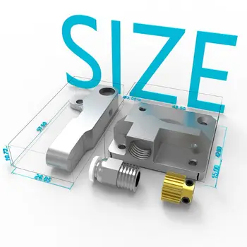 

1Set Aluminum Block Extruder 1.75mm Filament for Ender-3 CR-10/CR-10 V2 Printer