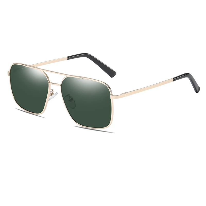 Модные квадратные солнцезащитные очки с оправой из сплава высококачественные