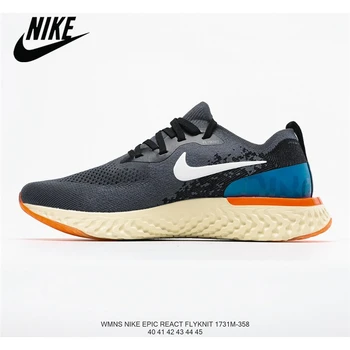 

Nike Epic React Flyknit Breathable Knitted Flying Line Lightweight Men's Running Shoes Size 40-45