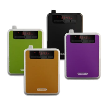 

Rolton K300 Megaphone Portable Voice Amplifier Waist Band Clip Support FM Radio TF MP3 Speaker Power bank Guides, teache